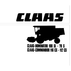 Claas Dominator  78SL 88SL 98SL 108SL 78S 88S 98S 108S - Claas Commandor 112CS 114CS 115CS 116CS - Claas 108SL - schematy instalacji Hydraulika i Elek